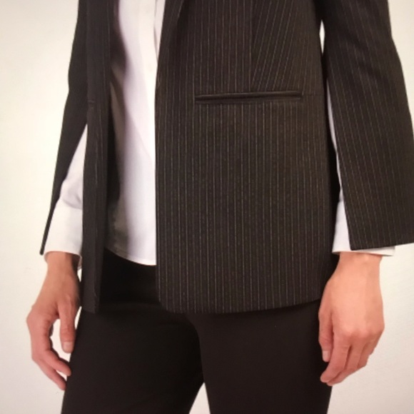 Vince Camuto Pinstripe Split Sleeves Blazer - Picture 3 of 7